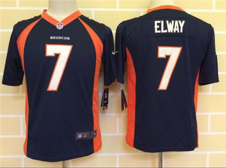 Youth Denver Broncos #7 John Elway 2013 Nike Blue Game Kids Jersey