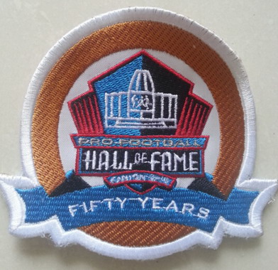 Pro Football Hall Of Fame 50th Anniversary Patch