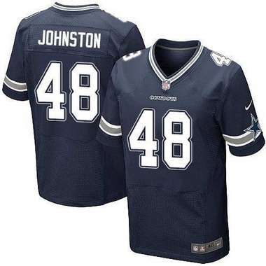 Men's Dallas Cowboys #48 Daryl Johnston Navy Blue Retired Player NFL Nike Elite Jersey