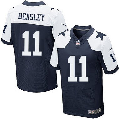 Men's Dallas Cowboys #11 Cole Beasley Navy Blue Thanksgiving Alternate NFL Nike Elite Jersey