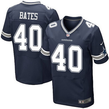 Men's Dallas Cowboys #40 Bill Bates Navy Blue Retired Player NFL Nike Elite Jersey