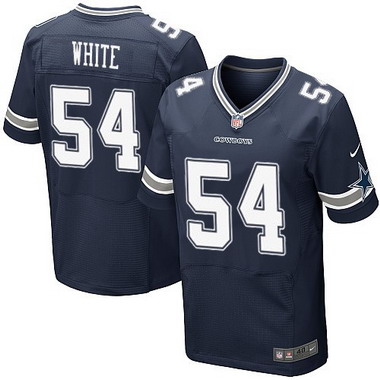Men's Dallas Cowboys Retired Player #54 Randy White Navy Blue NFL Nike Elite Jersey