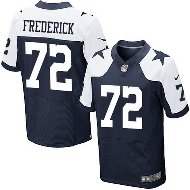 Men's Dallas Cowboys #72 Travis Frederick Navy Blue Thanksgiving Alternate NFL Nike Elite Jersey