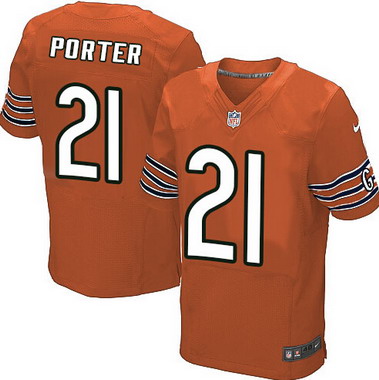 Men's Chicago Bears #21 Tracy Porter Orange Alternate NFL Nike Elite Jersey