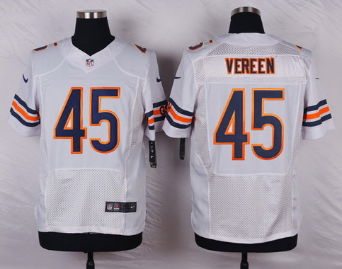 Men's Chicago Bears #45 Brock Vereen White Road NFL Nike Elite Jersey