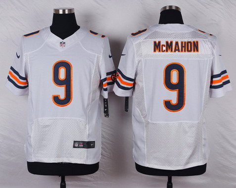 Men's Chicago Bears #9 Jim McMahon White Retired Player NFL Nike Elite Jersey