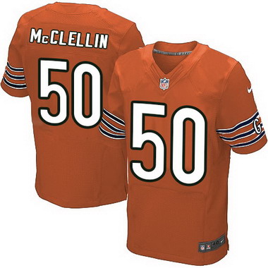 Men's Chicago Bears #50 Shea McClellin Orange Alternate NFL Nike Elite Jersey