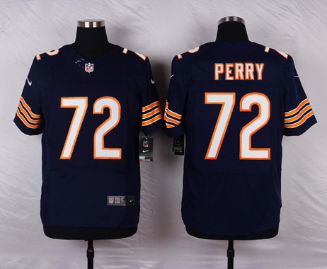 Men's Chicago Bears #72 William Perry Navy Blue Retired Player NFL Nike Elite Jersey