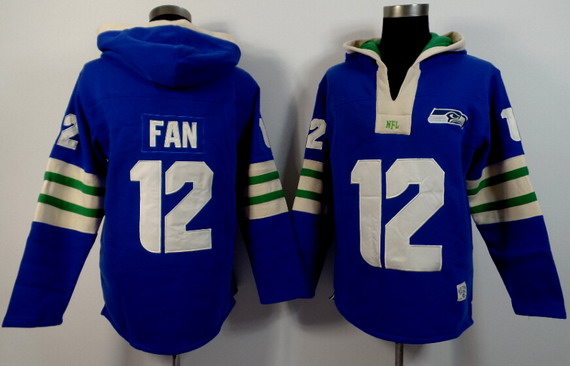 Men's Seattle Seahawks #12 Fan Light Blue 2015 NFL Hoodie