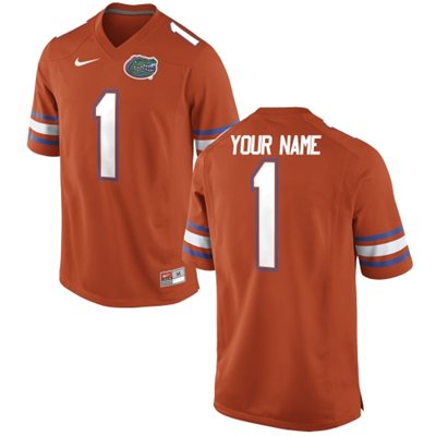 Mens Florida Gators Nike Custom Orange Football Jersey