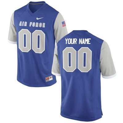 Mens Air Force Falcons Custom Replica Football Jersey - Royal