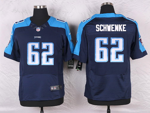 Men's Tennessee Titans #62 Brian Schwenke Navy Blue Alternate NFL Nike Elite Jersey