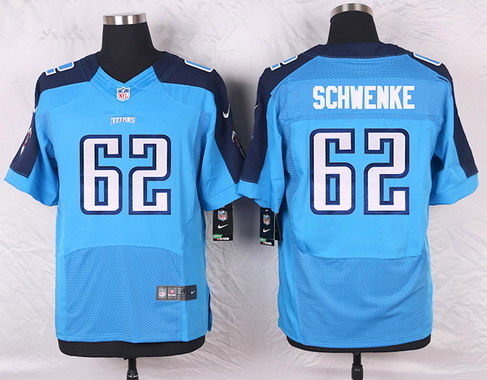 Men's Tennessee Titans #62 Brian Schwenke Light Blue Team Color NFL Nike Elite Jersey