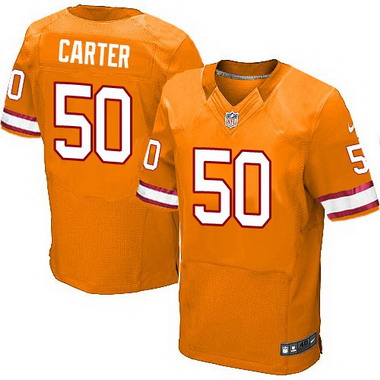Men's Tampa Bay Buccaneers #50 Bruce Carter Orange Alternate NFL Nike Elite Jersey