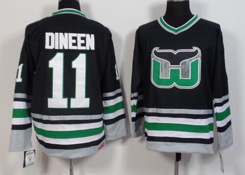 Men's Hartford Whalers #11 Kevin Dineen 1996 CCM Vintage Throwback NHL Jersey