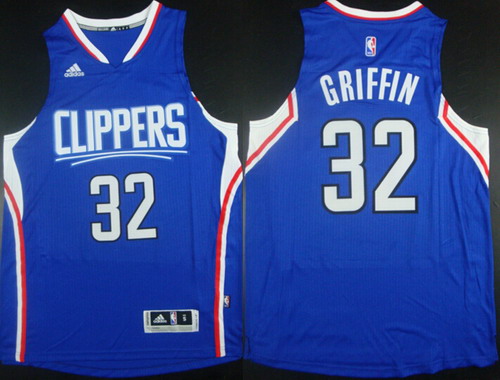 Men's Los Angeles Clippers #32 Blake Griffin Revolution 30 Swingman 2015 New Blue Jersey