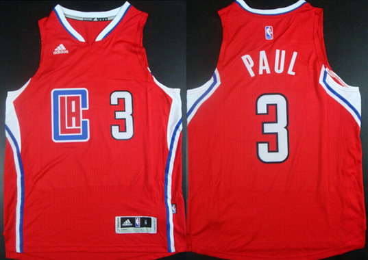 Men's Los Angeles Clippers #3 Chris Paul Revolution 30 Swingman 2015 New Red Jersey