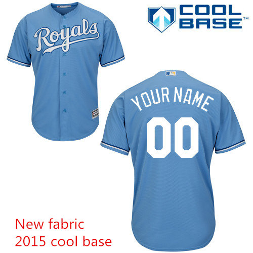 Men's Kansas City Royals 2015 Cool Base Personalized Alternate 1 Jersey