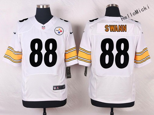 Men's Pittsburgh Steelers Retired Players #88 lynn swann White Elite Jersey