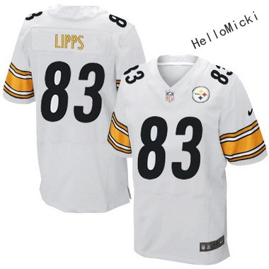 Men's Pittsburgh Steelers Retired Players #83 louis lipps White elite jersey