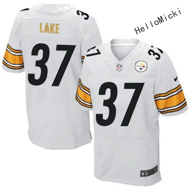 Men's Pittsburgh Steelers Retired Players #37 carnell lake White elite jersey