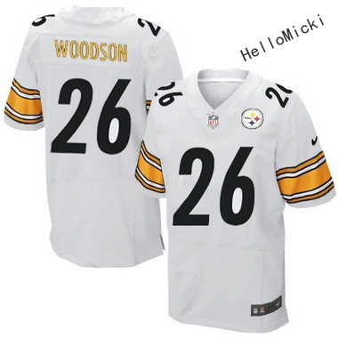 Men's Pittsburgh Steelers Retired Players #26 rod woodson White Elite Jersey