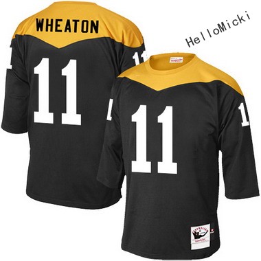 Men's Pittsburgh Steelers Current Players #11 markus wheaton Black Throwback VINTAGE 1967 Football jersey
