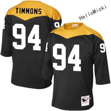 Men's Pittsburgh Steelers Current Players #94 lawrence timmons Black Throwback VINTAGE 1967 Football jersey