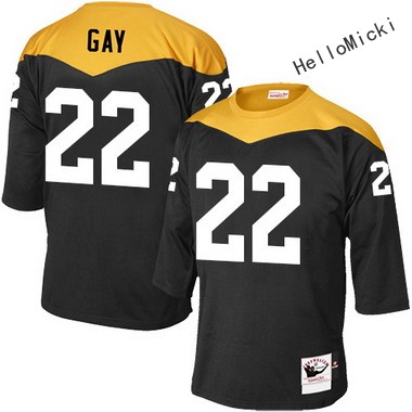 Men's Pittsburgh Steelers Current Players #22 william gay Throwback VINTAGE 1967 Football jersey