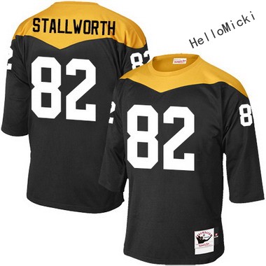 Men's pittsburgh steelers #82 john stallworth Black Throwback VINTAGE 1967 Football jersey