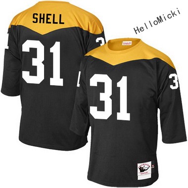 Men's pittsburgh steelers #31 donnie shell Black Throwback VINTAGE 1967 Football jersey