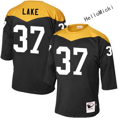 Men's pittsburgh steelers #37 carnell lake Black Throwback VINTAGE 1967 Football jersey