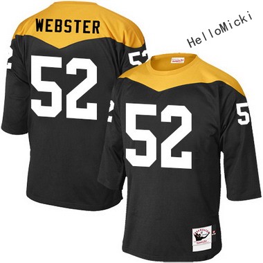 Men's pittsburgh steelers #52 mike webster Black Throwback VINTAGE 1967 Football jersey