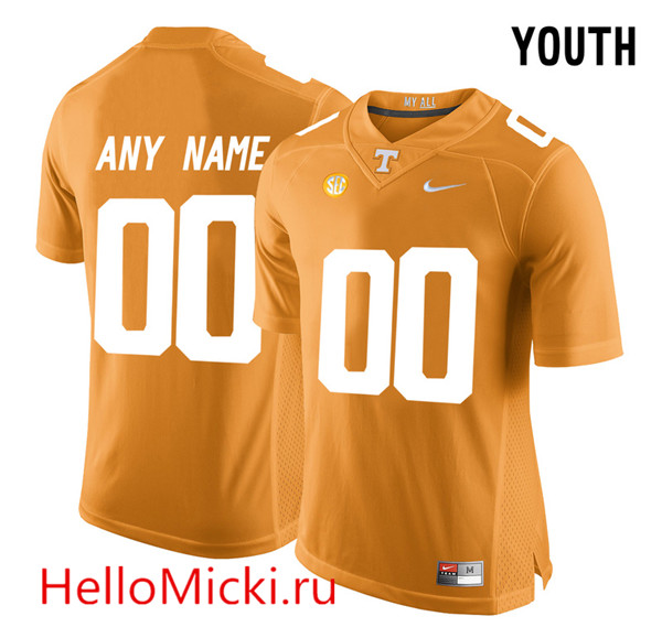 Youth Tennessee Volunteers 2016 Orange Nike Custom Game Jersey