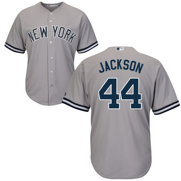 Men's New York Yankees #44 REGGIE JACKSON Gray Cool Base Baseball Jersey With Name