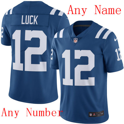 Men's Custom Indianapolis Colts Nike Royal Color Rush Limted Adults Personal Football Jersey