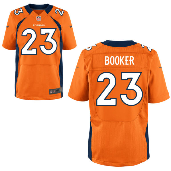 Men's Denver Broncos #23 Devontae Booker Nike Orange Elite Jersey