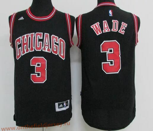 Women's Chicago Bulls #3 Dwyane Wade Black Stitched NBA Adidas Swingman Jersey
