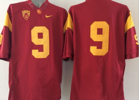 Men's USC Trojans #9 Ricky Town Red 2015 College Football Nike PAC 12 Limited Jersey