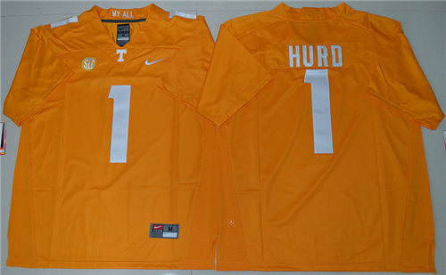Men's Tennessee Volunteers Jalen Hurd 1 College Football Limited Jersey - Orange