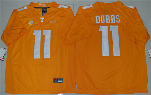 Men's Tennessee Volunteers #11 Joshua Dobbs Nike Orange Football Limited Jersey