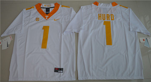 Men's Tennessee Volunteers Jalen Hurd 1 College Football Limited Jersey - White