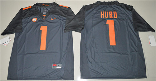 Men's Tennessee Volunteers Jalen Hurd 1 College Football Limited Jersey - Grey