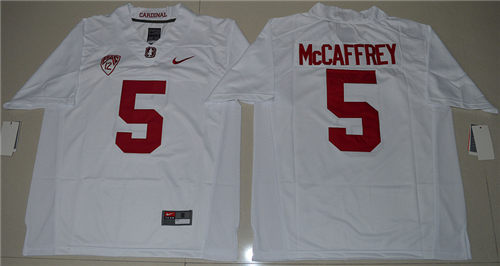 Men's Stanford Cardinal #5 Christian McCaffrey Nike NCAA College Football Jersey - White