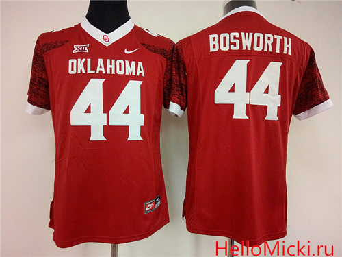 Women's Oklahoma Sooners #44 Brian Bosworth Red Limited College Football 2016 Nike NCAA Jersey