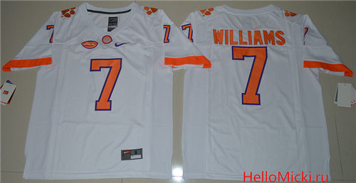 Men's Clemson Tigers Mike Williams #7 College Football Limited Jersey - White