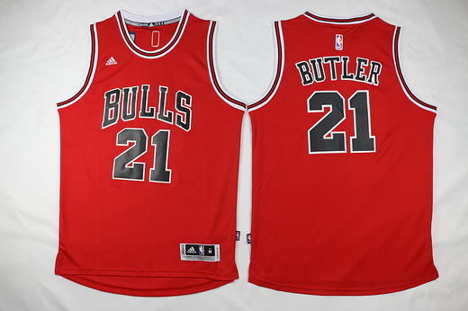Youth Chicago Bulls #21 Jimmy Butler 2015-16 Retro Red Jersey