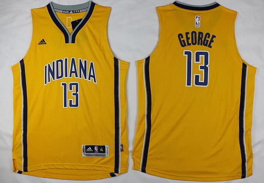 Youth Indiana Pacers #13 Paul George Yellow Jersey