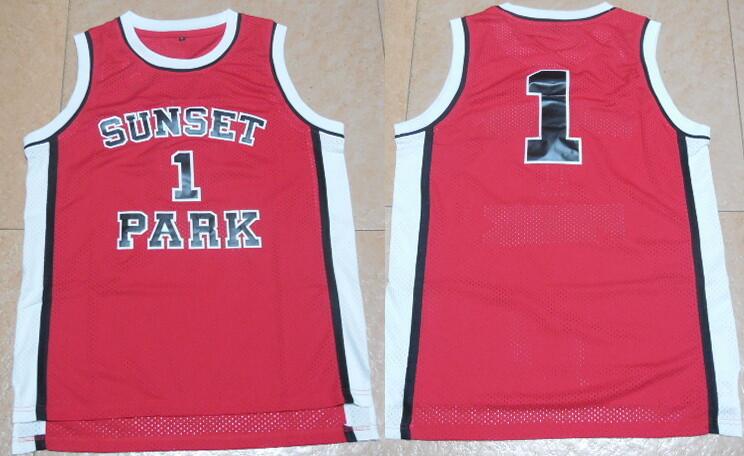 Men's Movie Fredro Starr Shorty #1 Sunset Park Red Swingman Basketball Jersey