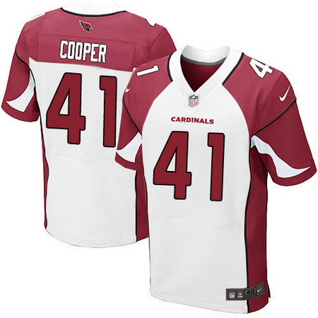 Men's Arizona Cardinals #41 Marcus Cooper White Road Nike Elite Jersey